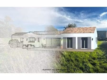 terrain avec maison neuve à vendre