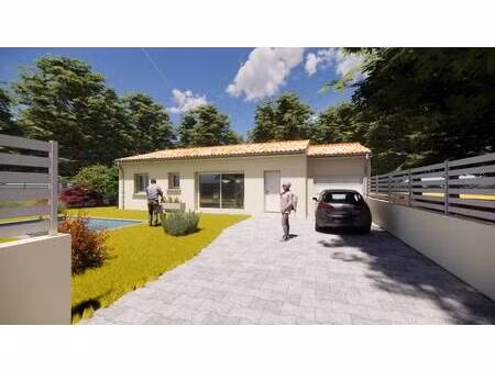 terrain avec maison neuve à vendre
