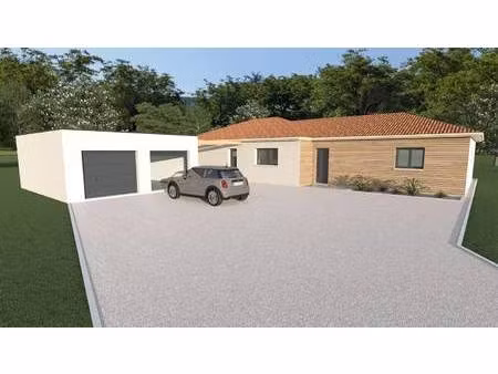 terrain avec maison neuve à vendre