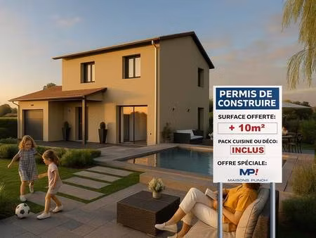 terrain avec maison neuve à vendre