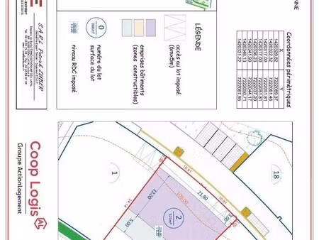 terrain constructible à vendre