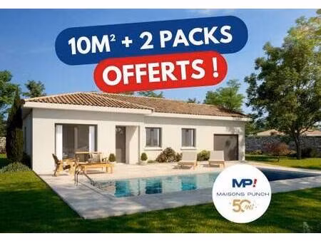 terrain avec maison neuve à vendre