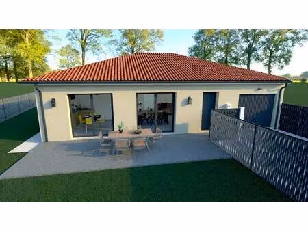 terrain avec maison neuve à vendre