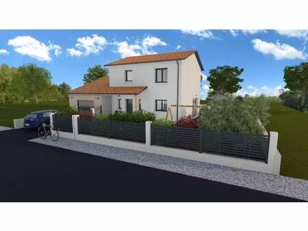 terrain avec maison neuve à vendre