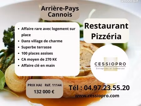 pizzeria  restaurant 75 m² grasse