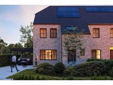 maison neuve de style rural à wetteren