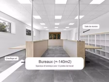 grivegnée – espace commercial / bureaux rénovés – 250 m²