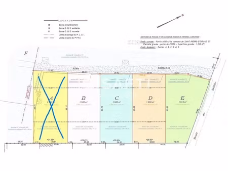 vente terrain 1900 m² à saint-pierre-d'eyraud (24130)  48 000 €