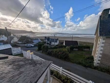 vente maison bord de mer à saint-michel-en-grève (22300) : à vendre bord de mer / 74m² sai