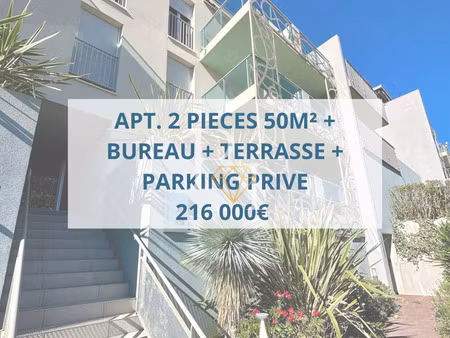 apt. 2 pièces + terrasse + parking