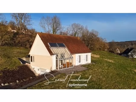 maison de plain-pied avec sous-sol et vue sur la vallée de la touques – le breuil-en-auge 