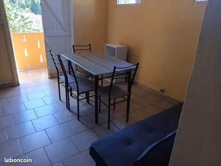 loue f2 bas de villa meublé dugazon