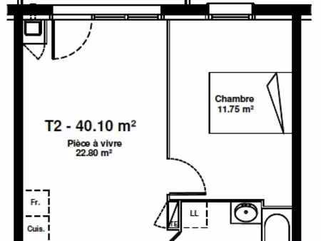 t2 neuf avec balcon et parking à mainvilliers