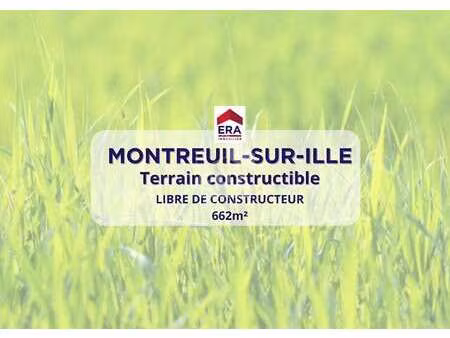 vente terrain à montreuil-sur-ille (35440) : à vendre / 662m² montreuil-sur-ille