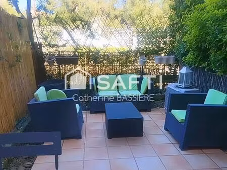 charmant studio en rez-de-jardin – pin rolland  plage à pied