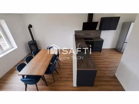 maison 110 m² rénovée – 4 ch – terrain 900 m² – génelard