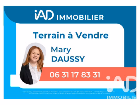 vente terrain à bâtir 950 m²