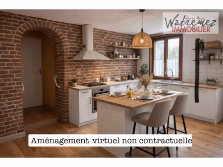 vente maison 3 pièces 78 m² à poix-du-nord (59218)  102 500 €