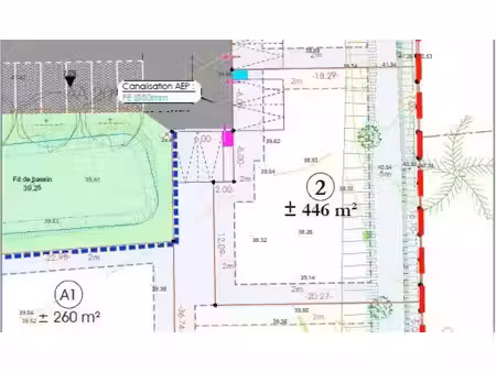 vente terrain 489 m² thaon (14610)