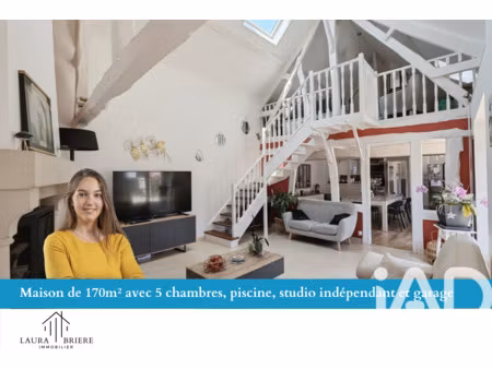 vente maison piscine à mesnil-sur-l'estrée (27650) : à vendre piscine / 170m² mesnil-sur-l