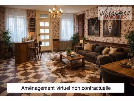 maison individuelle  jardin  garage  4 chambres  2 salle de bain