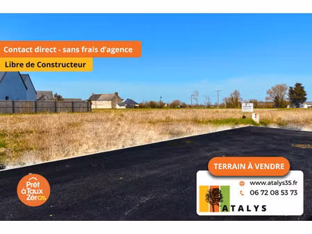 vente terrain 401 m² hirel (35120)