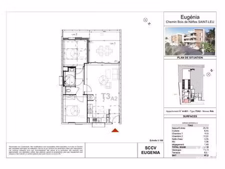 vente appartement 3 pièces