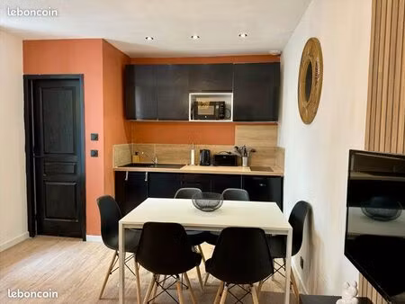 t2 meublé rénové – cuisine ouverte – séjour lumineux – centre-ville