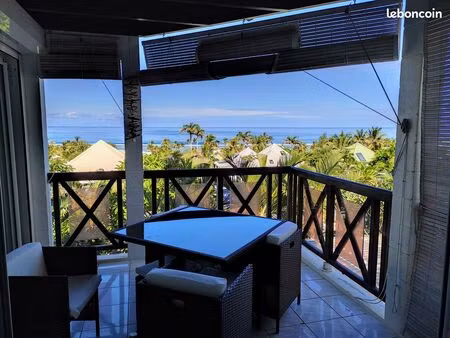 meublé à 2 minutes du lagon