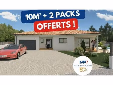 terrain avec maison neuve à vendre