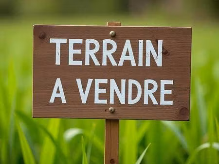 terrain constructible viabilisé à vendre