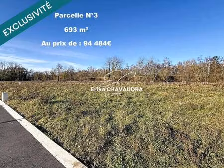 terrain constructible viabilisé à vendre