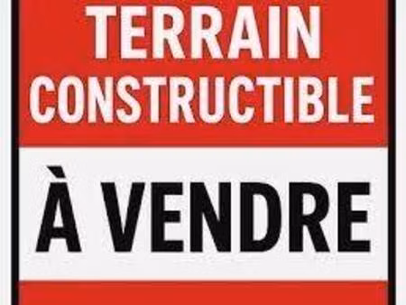 terrain constructible à vendre