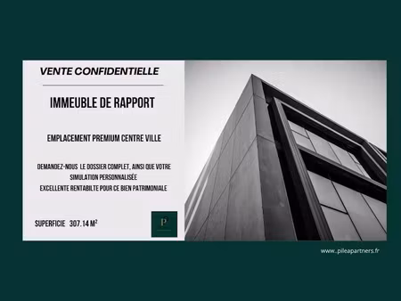 vente immeuble 307.14 m² à cognac (16100)  250 000 €