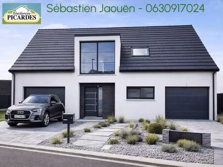 terrain avec maison neuve à vendre