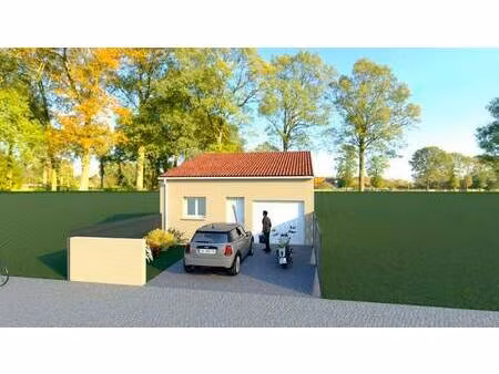terrain avec maison neuve à vendre