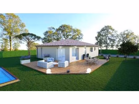 terrain avec maison neuve à vendre