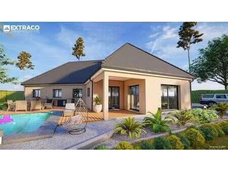 terrain avec maison neuve à vendre