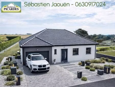 terrain avec maison neuve à vendre