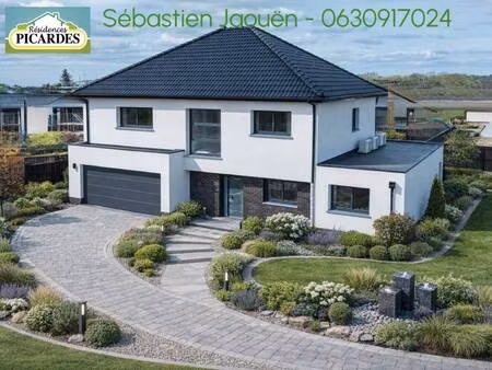 terrain avec maison neuve à vendre