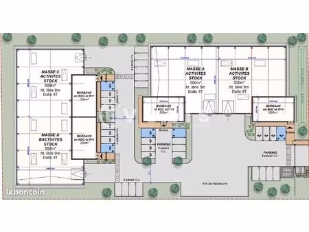 local d'activité 2 800 m²