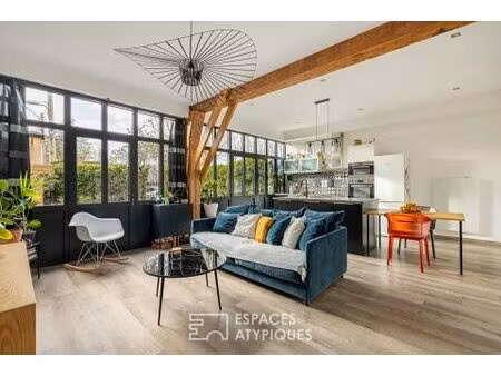 appartement esprit loft avec jardin dans une ancienne ferme