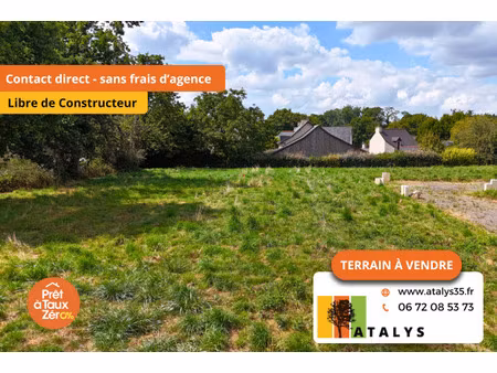 vente terrain 355 m² l’hermitage (35590)