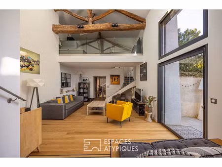 ancienne ferme rénovée avec extension contemporaine