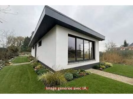 waterloo champ de mai  plain pied à terminer-terrain de fond