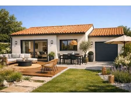 terrain avec maison neuve à vendre