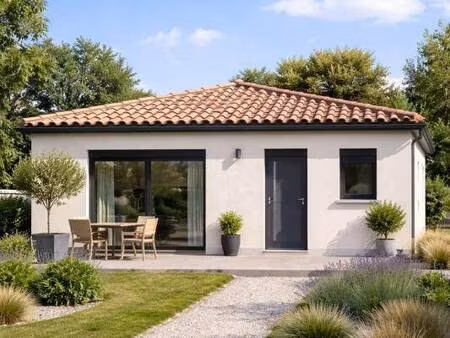 terrain avec maison neuve à vendre