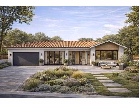 terrain avec maison neuve à vendre