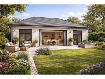 terrain avec maison neuve à vendre