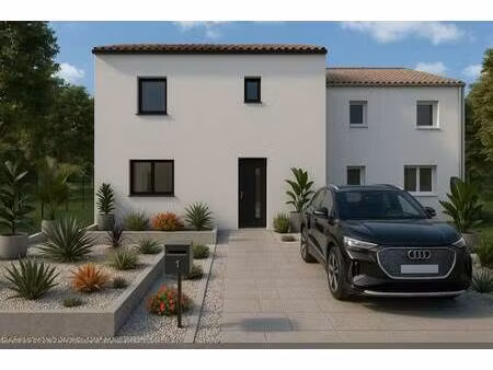 terrain avec maison neuve à vendre